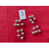 Lot de 20 caches écrous chrome neuf plastique Citroën DS SM
