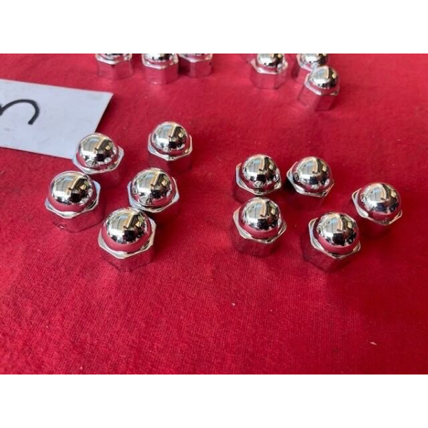 Lot de 20 caches écrous chrome neuf plastique Citroën DS SM