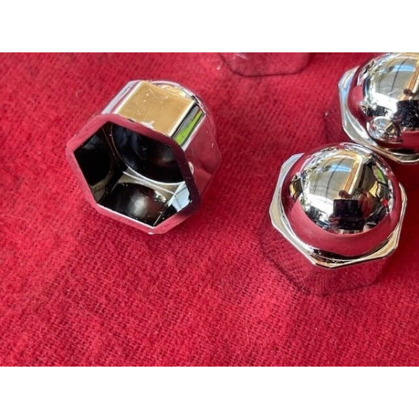 Lot de 20 caches écrous chrome neuf plastique Citroën DS SM
