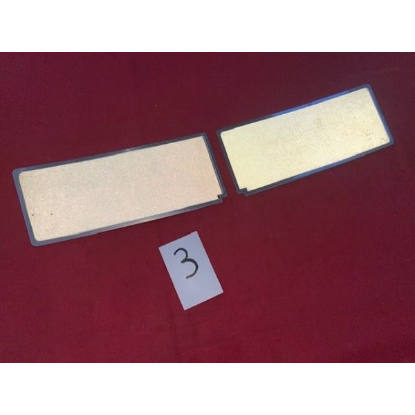 2 plaques immatriculation pare choc avant neuves Citroën ID DS 19 ou 21 1963 à 1967
