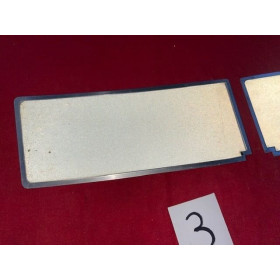 2 plaques immatriculation pare choc avant neuves Citroën ID DS 19 ou 21 1963 à 1967