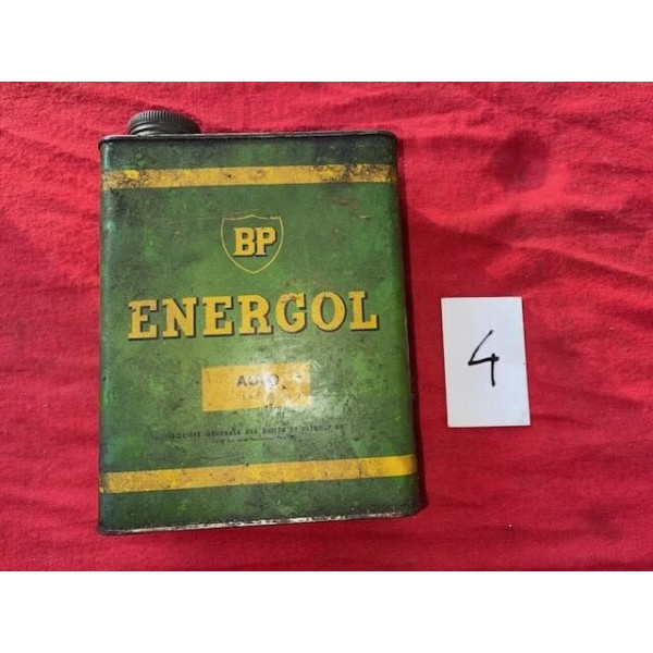 Bidon huile BP Energol Citroën Traction ou ID DS 19 ou 21 Pallas 1956 à 1969