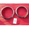 2 cerclages chrome refabriqués neuf phare Marchal Peugeot 203 403 Citroën ID DS