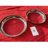 2 cerclages chrome refabriqués neuf phare Marchal Peugeot 203 403 Citroën ID DS