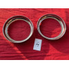 2 cerclages chrome refabriqués neuf phare Marchal Peugeot 203 403 Citroën ID DS