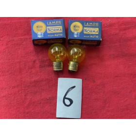 2 ampoules 6V code asymétrique Renault Peugeot Citroën Panhard Ford Fiat Alfa