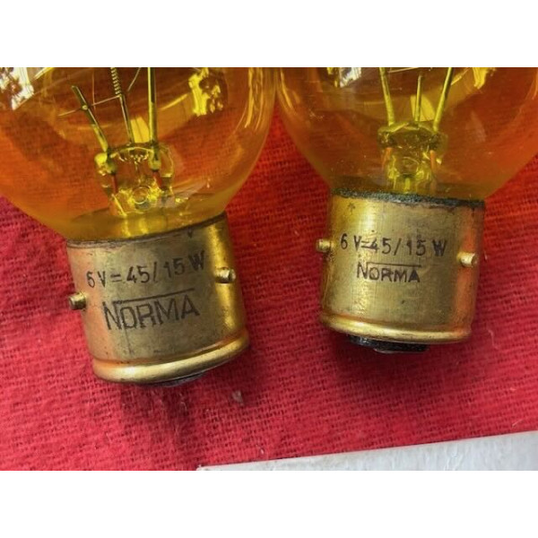 2 ampoules 6V code asymétrique Renault Peugeot Citroën Panhard Ford Fiat Alfa