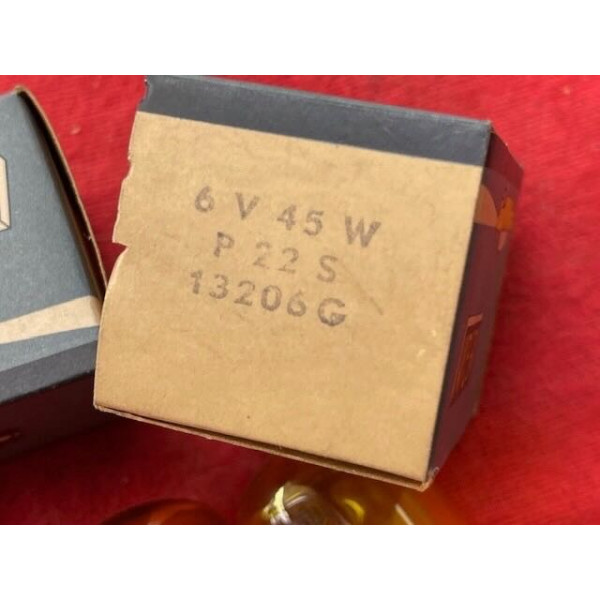 2 ampoules 6V 45W Renault Peugeot Citroën Panhard Ford Fiat Alfa Romeo