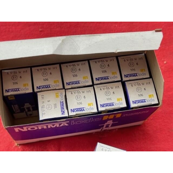 Boîte de 10 ampoules H1 iode 6V 55W Renault Peugeot Citroën Panhard Alfa Romeo