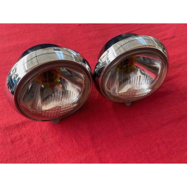 2 phares Cibie code EU Renault 4CV Alpine A106 A108 Panhard Dyna