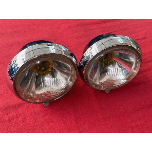 2 phares Cibie code EU Renault 4CV Alpine A106 A108 Panhard Dyna
