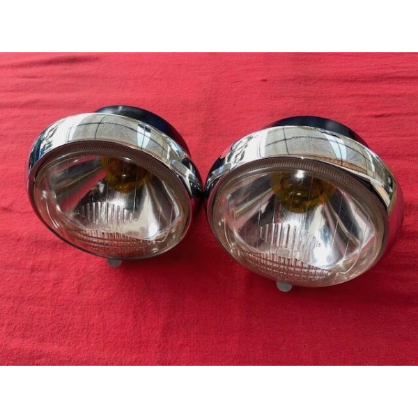 2 phares Cibie code EU Renault 4CV Alpine A106 A108 Panhard Dyna