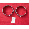 2 cerclages de phares neuf chrome Renault 4CV Alpine A106 A108