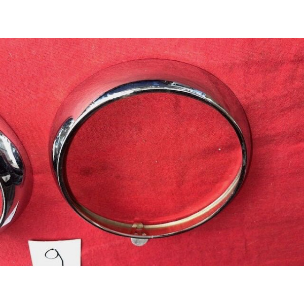 2 cerclages de phares neuf chrome Renault 4CV Alpine A106 A108