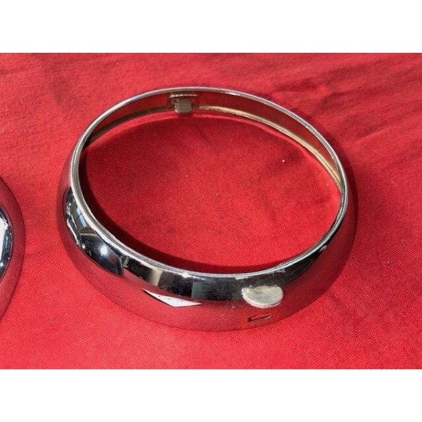 2 cerclages de phares neuf chrome Renault 4CV Alpine A106 A108