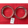 2 cerclages de phares neuf chrome Renault 4CV Alpine A106 A108
