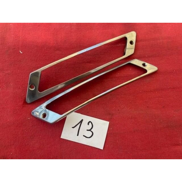 2 habillages inox origine clignotant avant Citroën ID DS tout modèle 1968 à 1975