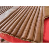 Morceau de cuir banquette arrière fauve neuf d'époque Citroën DS 19 ou 21 Pallas