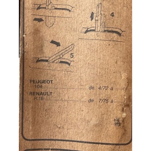 2 essuie glace original SEV Marchal Peugeot 104 Renault R16
