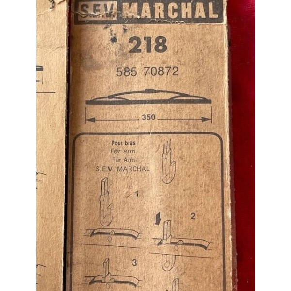 2 essuie glace original SEV Marchal Peugeot 104 Renault R16