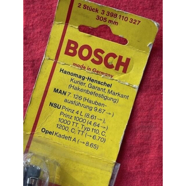 2 essuie glace original Bosch MAN NSU Opel Kadett