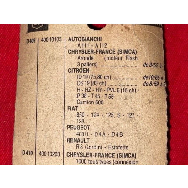 Kit allumage neuf SEV Marchal Ducellier Renault 8 Gordini Alpine Citroën DS HY