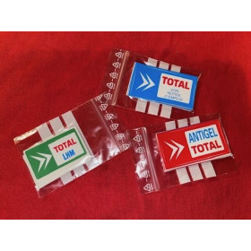 3 autocollants Citroën DS préfère Total