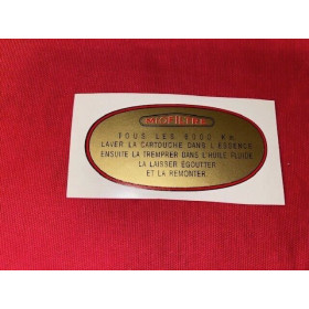 Autocollant filtre à air neuf Citroën DS