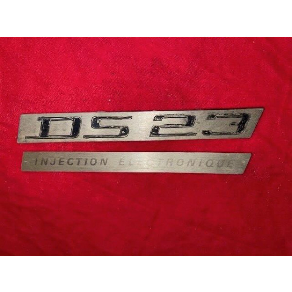 Sigle de coffre arrière original Citroën DS 23 injection électronique