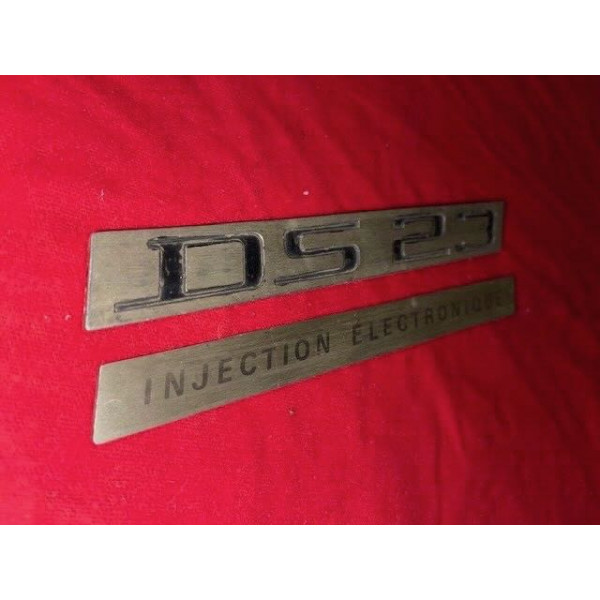 Sigle de coffre arrière original Citroën DS 23 injection électronique