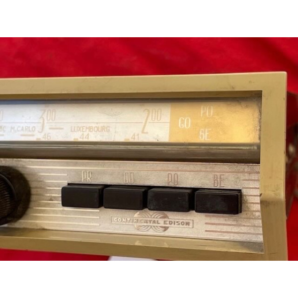 Radio Continental Edison original Citroën ID DS 19 ou 21 maxi 1968
