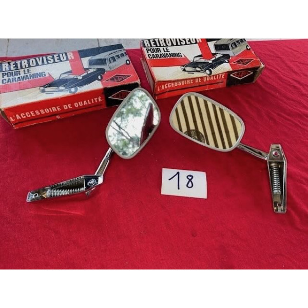 2 rétroviseurs Cipa neuf original caravaning Citroën DS SM Renault 16 Peugeot
