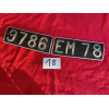Ancienne plaque d'immatriculation neuve Citroën DS 19 ou 21 année 1963 à 1967