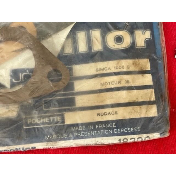 Pochette de joints rodage Simca 1000S