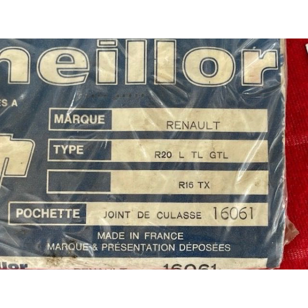 Pochette de joints de culasse Renault 16 TX R20 TL Alpine A110 1600 Lotus Europe
