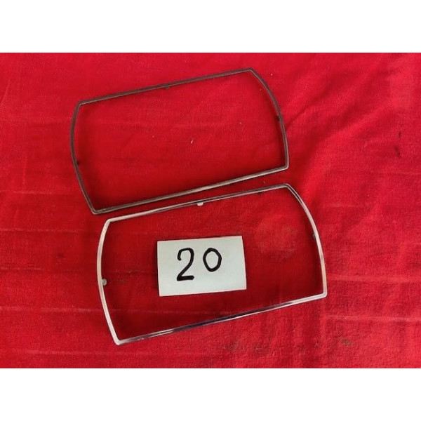 2 encadrements chrome de phare Cibie original Citroën SM Maserati