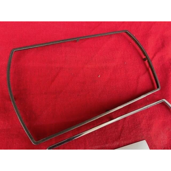 2 encadrements chrome de phare Cibie original Citroën SM Maserati