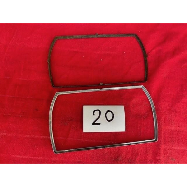 2 encadrements chrome de phare Cibie original Citroën SM Maserati