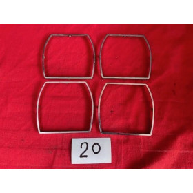 4 encadrements chrome de phare Cibie original Citroën SM Maserati