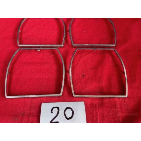 4 encadrements chrome de phare Cibie original Citroën SM Maserati