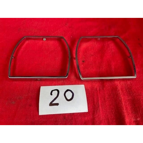 2 encadrements chrome de phare Cibie original Citroën SM Maserati