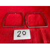 2 encadrements chrome de phare Cibie original Citroën SM Maserati