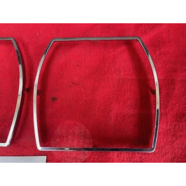 2 encadrements chrome de phare Cibie original Citroën SM Maserati