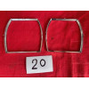 2 encadrements chrome de phare Cibie original Citroën SM Maserati