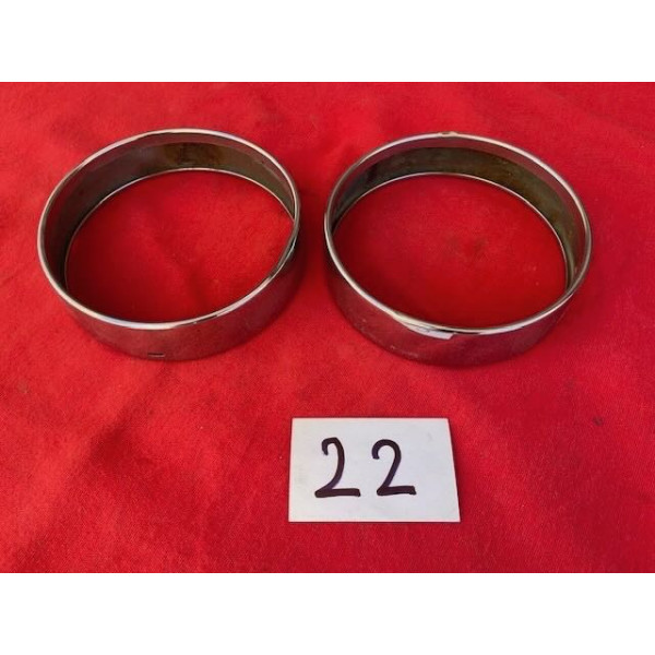 2 cercles de phares Marchal longue portée Simca 1200S Citroën DS 19 ou 21 cabrio