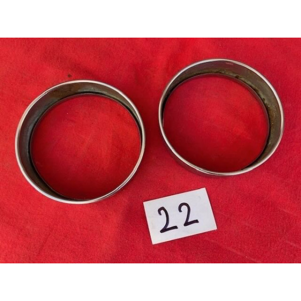 2 cercles de phares Marchal longue portée Simca 1200S Citroën DS 19 ou 21 cabrio