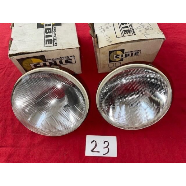 2 phares Cibie neuf original Citroën DS 19 20 21 ou 23 1968 à 1975