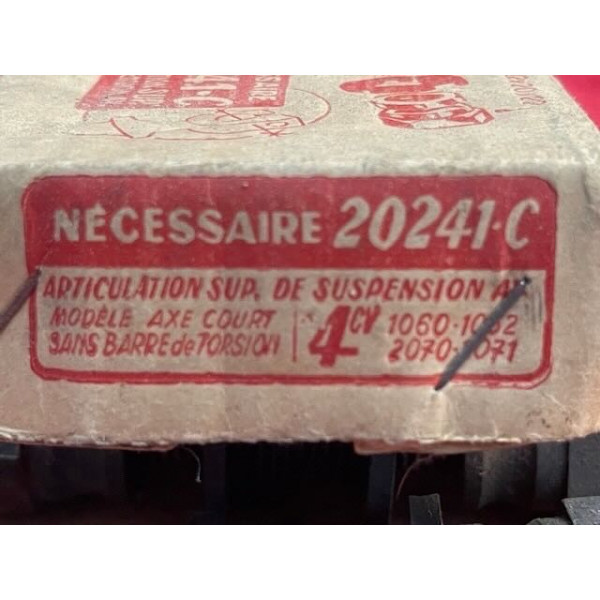 Articulation supérieure suspension avant sans barre de torsion Renault 4CV