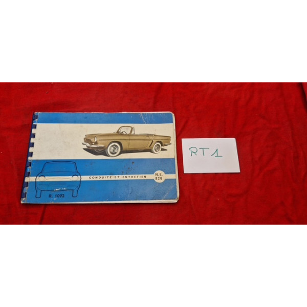 Livret de bord original NE826 Renault Floride R1092