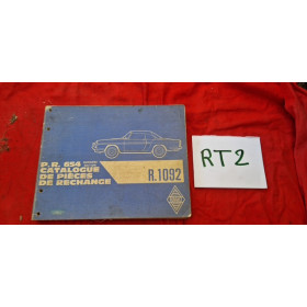 MANUEL PIECES DE RECHANGE PR654 RENAULT FLORIDE R1092
